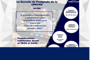Convocatoria al Ciclo de Conferencias Virtuales