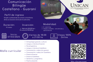 Convocatoria: Curso de Especialización en Comunicación Bilingüe Castellano–Guaraní
