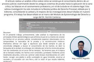 NUEVA PUBLICACIÓN DOCTORAL DE ALTA RELEVANCIA: Reflexión sobre la Verdad Judicial